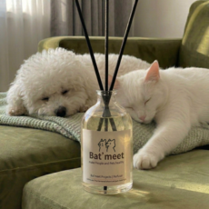 바트밋 강아지 디퓨저 고양이 방향제 싱글팩, 1개, 110ml, 01시로바