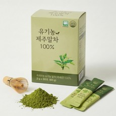 유기농 제주 말차 분말 가루 스틱, 1개, 30개입, 2g