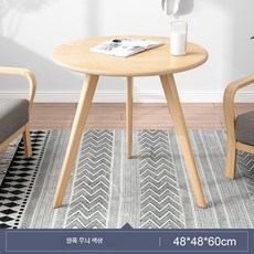 원형 소형 사이드 테이블 거실 베란다 소파 옆 미니멀 티테이블, 4_나무색48x60cm단층수납장