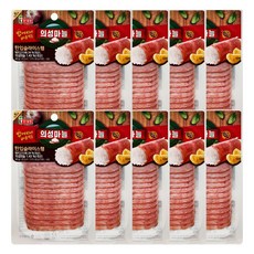 롯데햄 의성마늘햄 슬라이스, 60g, 10개