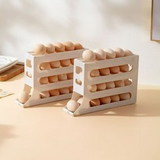 雙層飲料架 冰箱收納盒 廚房收納架, 1個, 加厚抗壓耐用【1個裝】