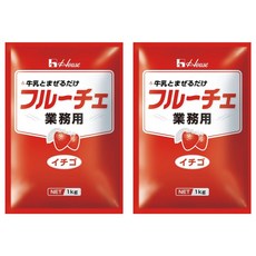 하우스푸즈 대용량 우유랑 섞기만 하면 후르체 딸기, 1kg, 1개입, 2개