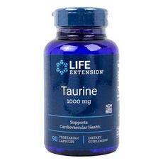 LIFE EXTENSION 牛磺酸素食膠囊 1000mg, 90顆, 1罐