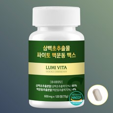 루미비타 국산 삼백초 추출물 퀘르세틴 haccp 식약청 인증, 1개, 120정