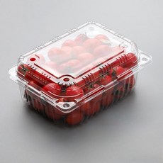 과일포장 일회용 사각용기 용기 투명 방울 토마토 포장용기 샐러드 스냅 버클 1000g 100개 38g, 블루베리 박스 125B 100개