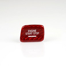 쉐보레 카마로 콜벳 C7 카본 엔진 스타트 스톱 버튼 커버 스티커 호환, Red 카본