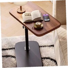 침대옆 소파옆 이동식 각도조절 높낮이조절 보조테이블 간이테이블 거실용 침실용, 1개, 높이조절360도 보조테이블(화이트화이트)