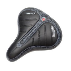 Q軟城市避震彈簧舒適坐墊，自行車彈簧座墊，加厚透氣，適用淑女車、登山車，提升騎乘舒適度, 1個