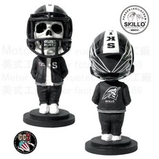 《美式工廠》SKILLO手工彩繪搖頭公仔 Little Jhon Baseball Club BLK，手工製作，獨特收藏, 1個