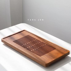 보이차 퇴수 차반 차판 우드 찻잔 다도 가정용, B.야친찻쟁반숯