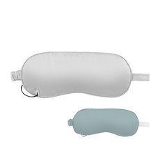 Comefree石墨烯真絲溫控眼罩(熱敷眼罩/舒緩/眼睛疲勞/溫感熱療/恆溫眼罩), 詳見包裝, 詳見包裝, 銀灰