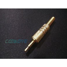 小白的生活工場 精品 3.5mm 單音 公插頭 JK1054A，適用於音頻設備連接，DIY電子製作, 1個