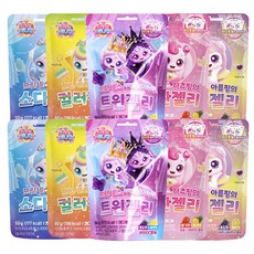 프린세스 캐치티니핑 젤리 5종세트 하츄핑왕관+뽀나핑+아름핑+사뿐핑+레전드핑, 2세트, 250g, 5종혼합