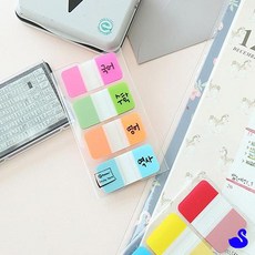 BS 팝업인덱스 탭 형광컬러3색 38x25 점착메모지 플래그분류용