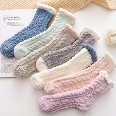 ROJI 粉彩色系柔軟睡眠襪組(7入1組)