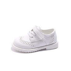 小不點兒 男童小皮鞋 韓版童鞋 魔術貼皮鞋 春季兒童黑色舞蹈配西服英倫風寶寶小學生花童演