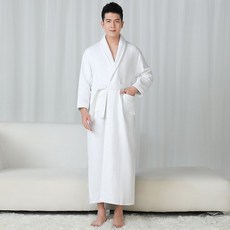 一件裝 純棉加厚毛巾料浴袍男女通用情侶酒店睡袍大碼吸水浴衣