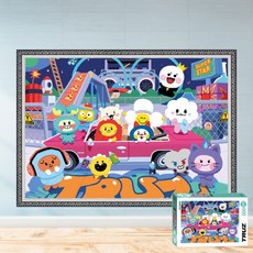 모두의취미 트루즈 그래피티 500피스 캐릭터 직소퍼즐, 1개, 액자세트(매트블랙)