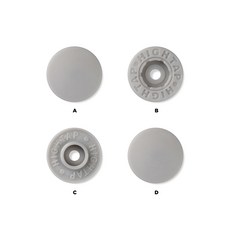 국산 티단추 하이탭 13mm 40세트, 1개, T 148-펄 리버그레이