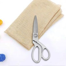 프라임마켓 실버 스텐 원단 재단가위 20cm 재봉가위