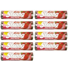 알프스 스트롱 포도당 캔디 컴팩트 네델란드 직수입 딸기맛, 9개