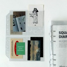 포토카드앨범 6공다이어리속지 A6 포카바인더속지 6공 투명