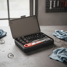 좁은 공간 다목적 라쳇 드라이버 세트 자동차 정비 비트 소켓 공구함, 단품