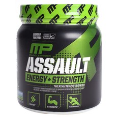 MUSCLEPHARM ASSAULT肌酸能量補充粉 藍覆盆子口味, 345g, 1個