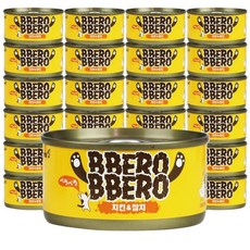 빼로빼로 참치치킨 80g x24개 고양이캔 고양이간식, 24개