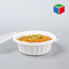 PP포장용기 냉면용 FP-195 소형 200개 (흰색), 1세트, 200개입