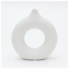 인테리어소품 홈데코 심플디자인 집꾸미기 루미 도자기 인테리어 꽃병(14.5x13cm / 화이트), 인테리어소품 홈데코 심플디자인 집꾸미기 루미 도자기 인