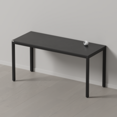 다가구 프래그마 1500 x 600 1인용 컴퓨터책상, 블랙블랙+블랙