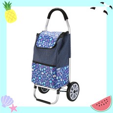NEW 초경량알루미늄합금/바퀴달린장바구니/대용량35L/시장바구니캐리어 /쇼핑카트/핸드 카트/손수레, 블루, 3개
