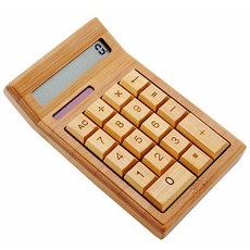 경사형 대나무 원목계산기 태양광 12자리, 상세페이지 참조