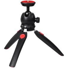 체리스팟 CS-N8 미니 삼각대 스마트폰 카메라 액션캠 브이로그용 테이블 삼각대, 1개, 블랙