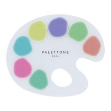 물감파렛트 씰스티커 알록달록한 별사탕 데코스티커 반투명스티커 반투명 다꾸용 캐릭터문구세트, 본상품