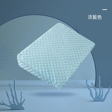 嬰兒防吐奶斜坡墊 防溢奶嗆奶斜坡枕 新生兒躺靠墊, 淺藍色