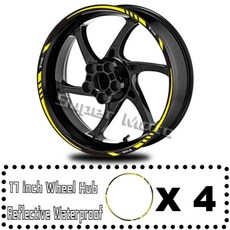 오토바이 반사 바퀴 스티커 허브 데칼 스트라이프 테이프 방수, 2. 003, 1개