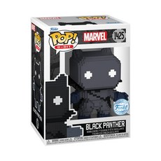 FUNKO POP Marvel: 8-Bit- 黑豹 公仔，經典漫威英雄，獨特像素風格，高品質材質，漫威迷收藏必備, 1個