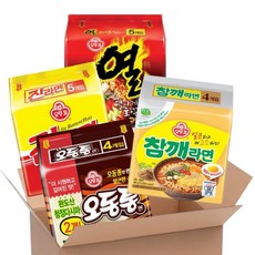 오뚜기 열라면5개입+참깨라면4개입+진라면5개입+오동통면4개입, 18개