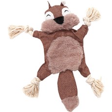 動物造型響紙寵物玩具，耐咬繩結發聲狗狗玩具，啃咬潔牙陪伴玩具, 多色, 1個