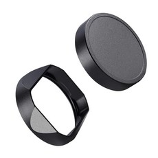 Metal Square Lens Hood 43mm with Cover for Leica Q3/Q3-43 Camera Q3 Camera Accessories Black (Blac, Metal Square Lens Hood 43mm wi