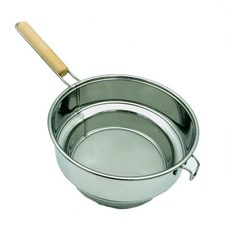 木柄濾網 附勾濾網 304不鏽鋼木柄濾網 60目 茶桶用 濾茶網, 1個, 304專利附勾漏斗型濾網 60目