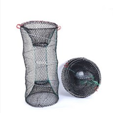 VA 바다 민물 겸용 통발 원형 접이식 새우 피래미 대어 낚시 용품, M