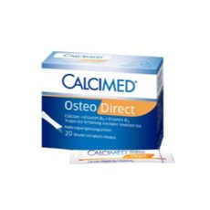 CALCIMED Osteo Direct 鈣維生素D3維生素K2, 1個, 鈣溶易 600mg 口腔崩散微粒20包