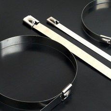 스텐레스 스틸 케이블타이 SUT-735 7.9mmx350mm(10EA) 금속 스텐 서스밴드 배관용밴더 재사용 야외결박용품, 스텐레스 스틸 케이블타이 SUT-735 7.9mmx35