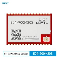 저전력 스몰 사이즈 무선 SoC 모듈 RF 트랜시버 CDSENET E04-900M20S 868MHz STM32WL33 20dbm 3.5KM W-MBUS, 1개, 한개옵션0
