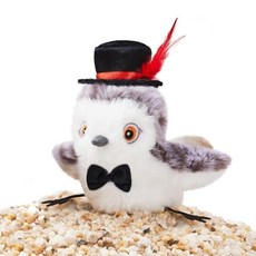 貓咪玩具 仿真小鳥 觸動感應 電動逗貓 智能寵物玩具, 聖誕小玉鷸, 1個