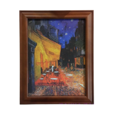 木製鑰匙盒 收納盒 裝飾畫 48.5X6X38公分 掛勾, 星空 38x6x48.5, 1個