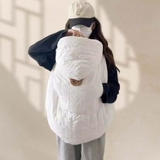 베이비 유모차 커버 담요 앞 패딩포대기 이불 허리 의자 포대기 아기포대기 신생아포대기, 80x74cm, 화이트